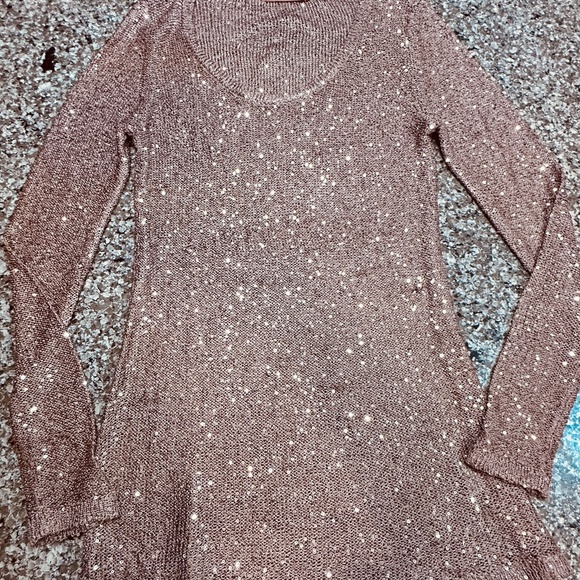 Belldini sparkly tunic sweater top size L - Picture 10 of 10